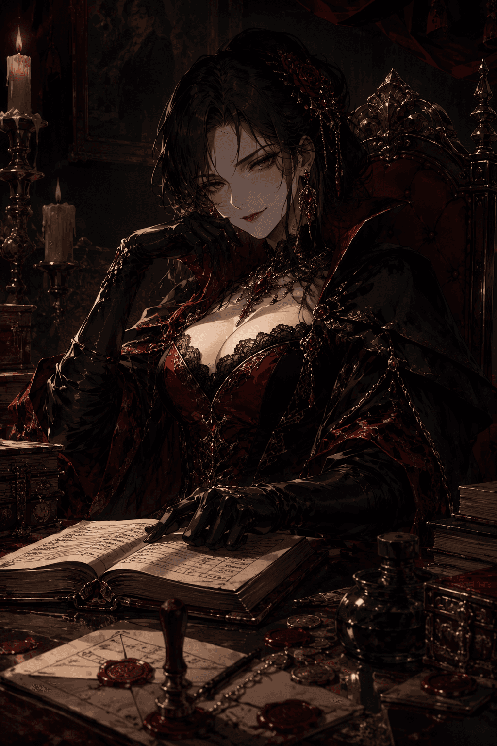 The Villainess Keeps the Ledger concept artwork